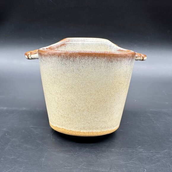 Vintage Frankoma Pottery Double Herb Pot Planter Shell Pen Holder USA Retro - Picture 5 of 14